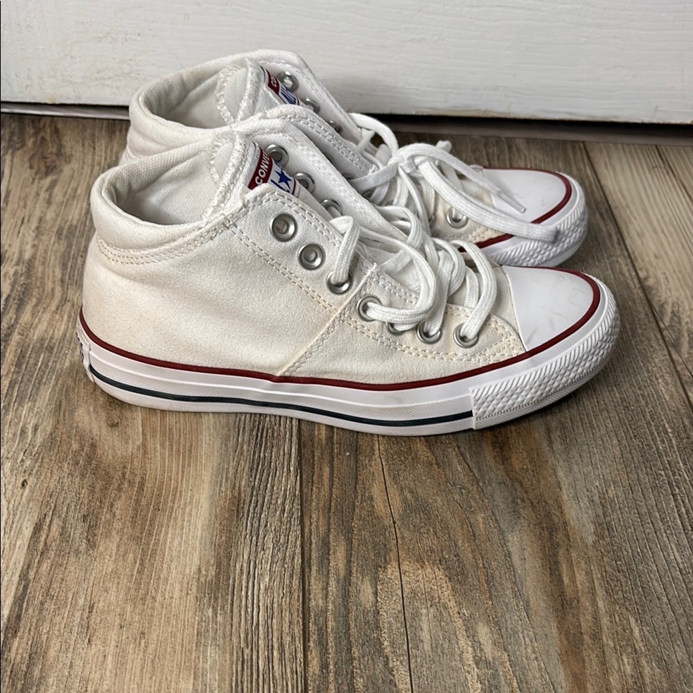 Converse White High-Top Sneakers